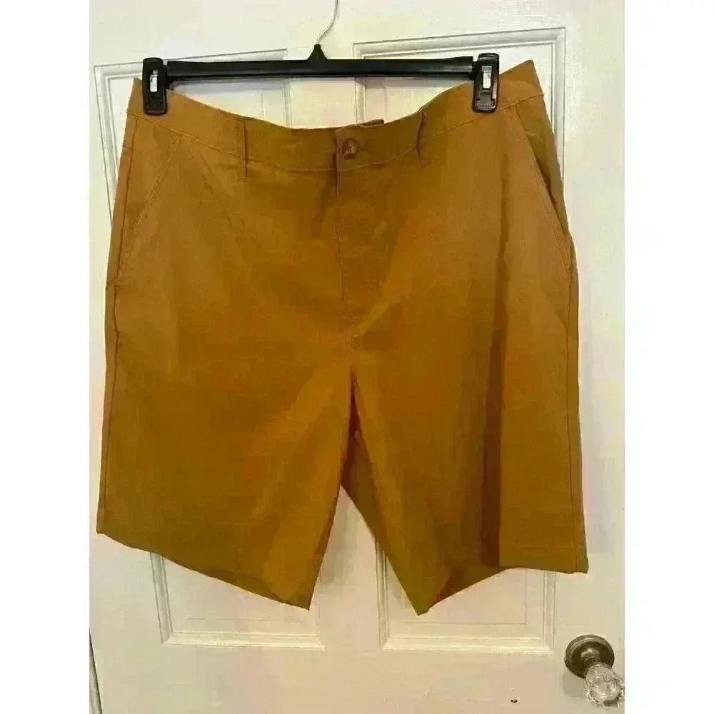Chaps Tan‎ Flat Front Shorts Size 40 NWT